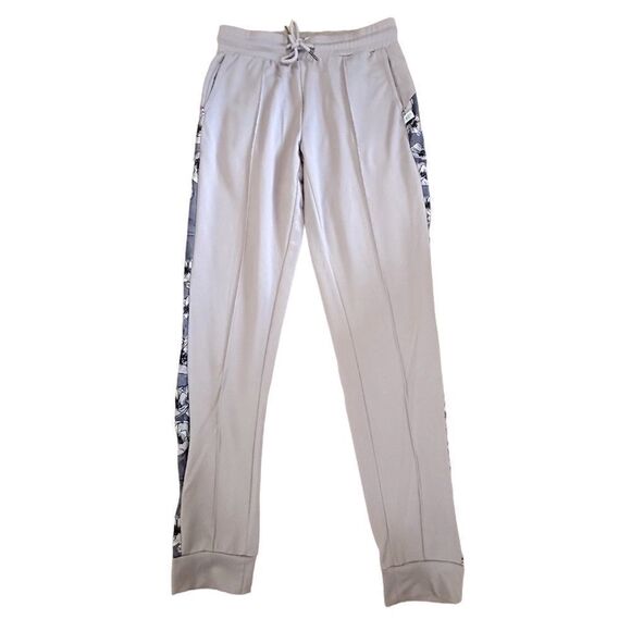 Kay Unger ~ lavender joggers ~ floral print insert on side panel ~ size Small - Picture 1 of 15